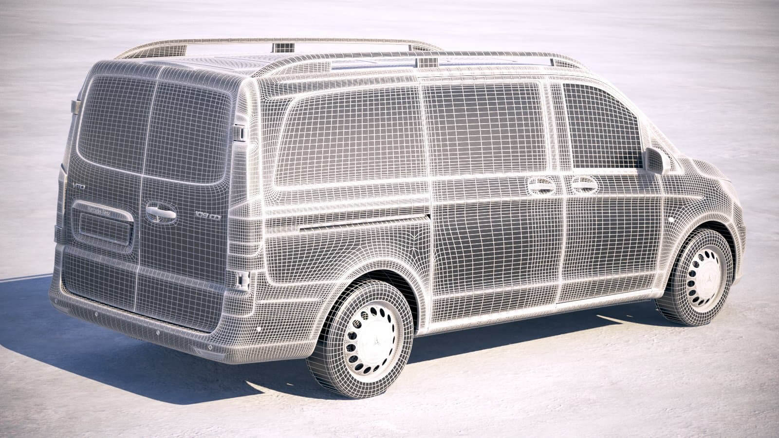 Mercedes Vito Short 2018 3D Model by SQUIR