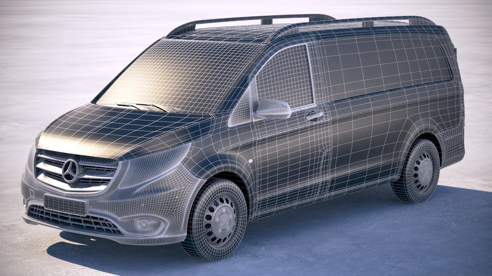 Mercedes Vito Short 2018 3D Model by SQUIR