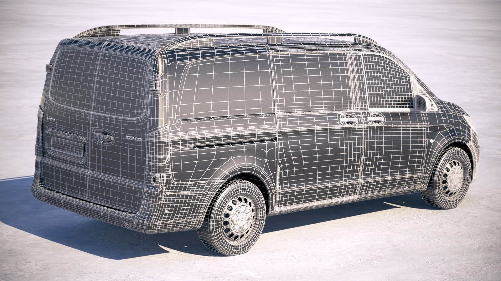 Mercedes Vito Short 2018 3D Model by SQUIR