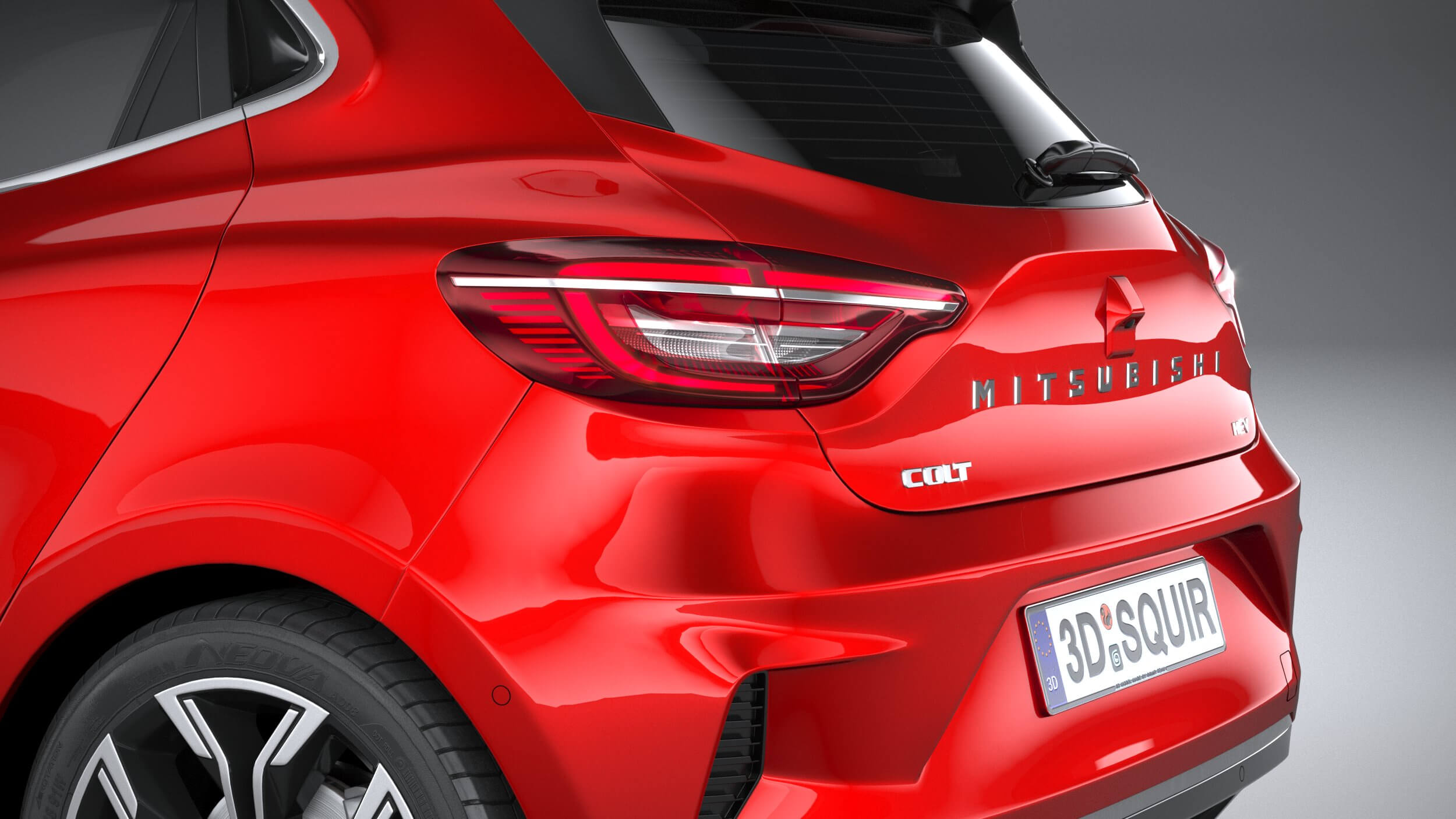 Mitsubishi Colt 2024 - 3D Model by SQUIR