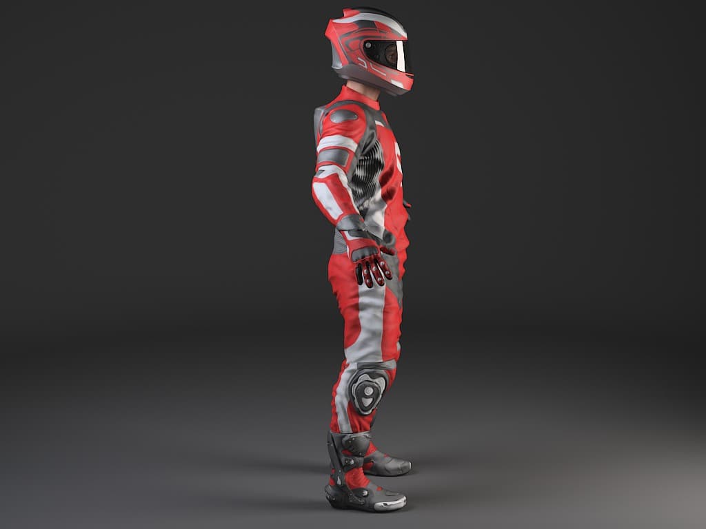 Motorcycle Biker - 3D Model by SQUIR