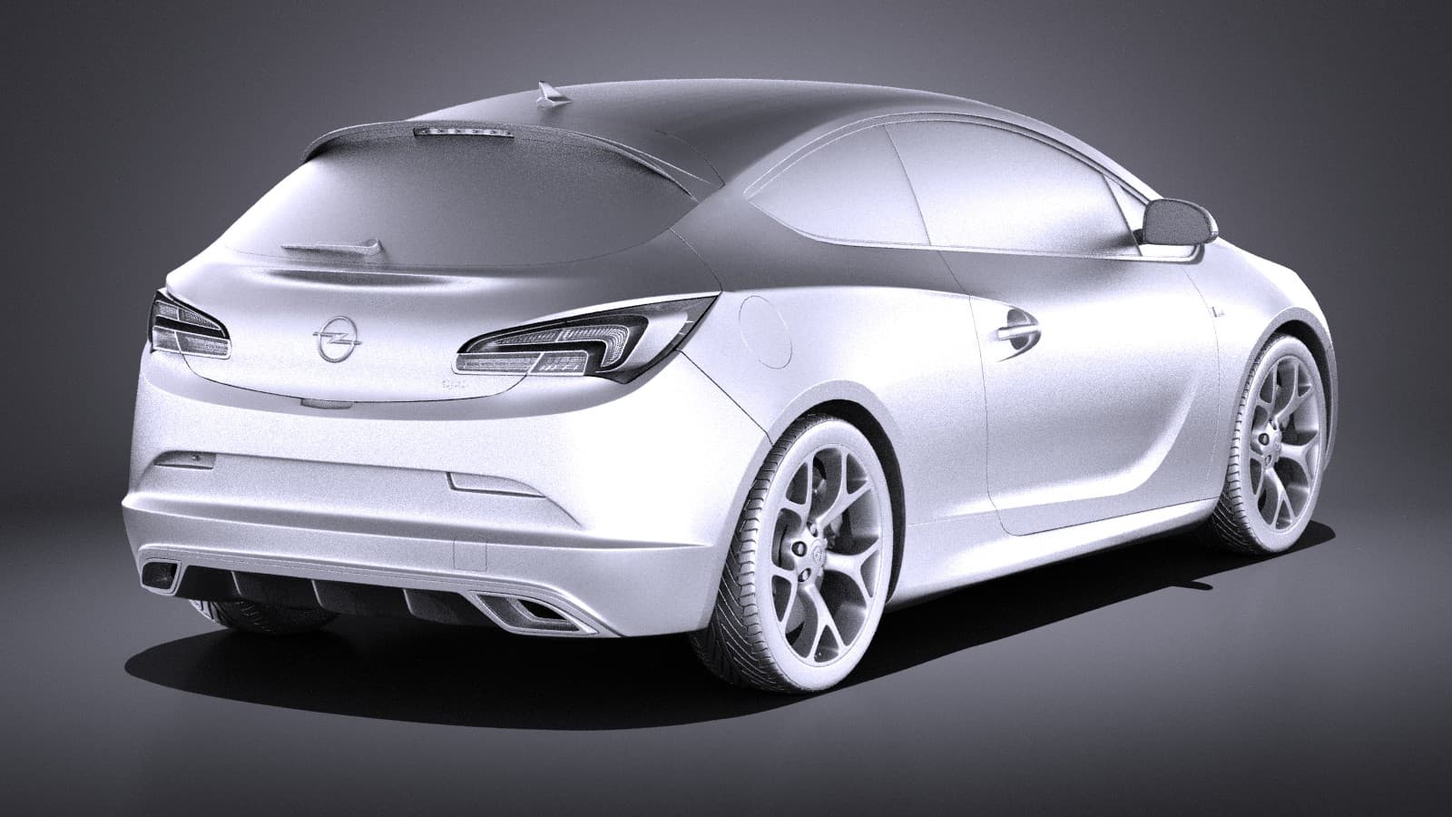 Opel Astra OPC 2015 (V-Ray) 3D Model by SQUIR
