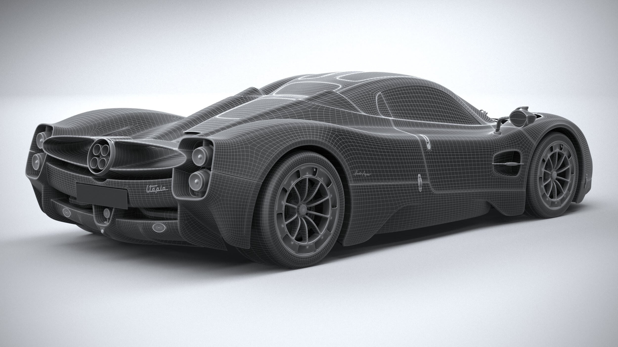 Pagani Utopia 2023 3d Model By Squir
