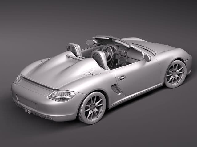 Porsche Boxster Spyder 2010 - 3D Model by SQUIR Porsche Boxster Spyder 2010 - 3D Model by SQUIR