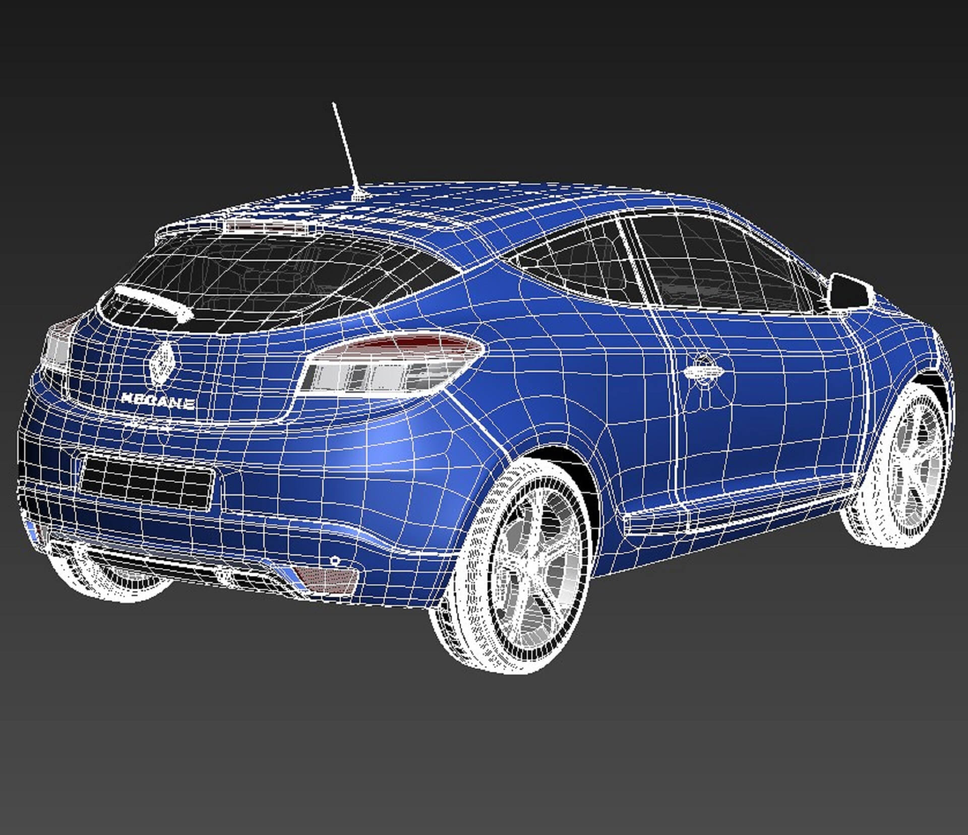 Renault Megane 3-Door GT 2014 3D Model by SQUIR