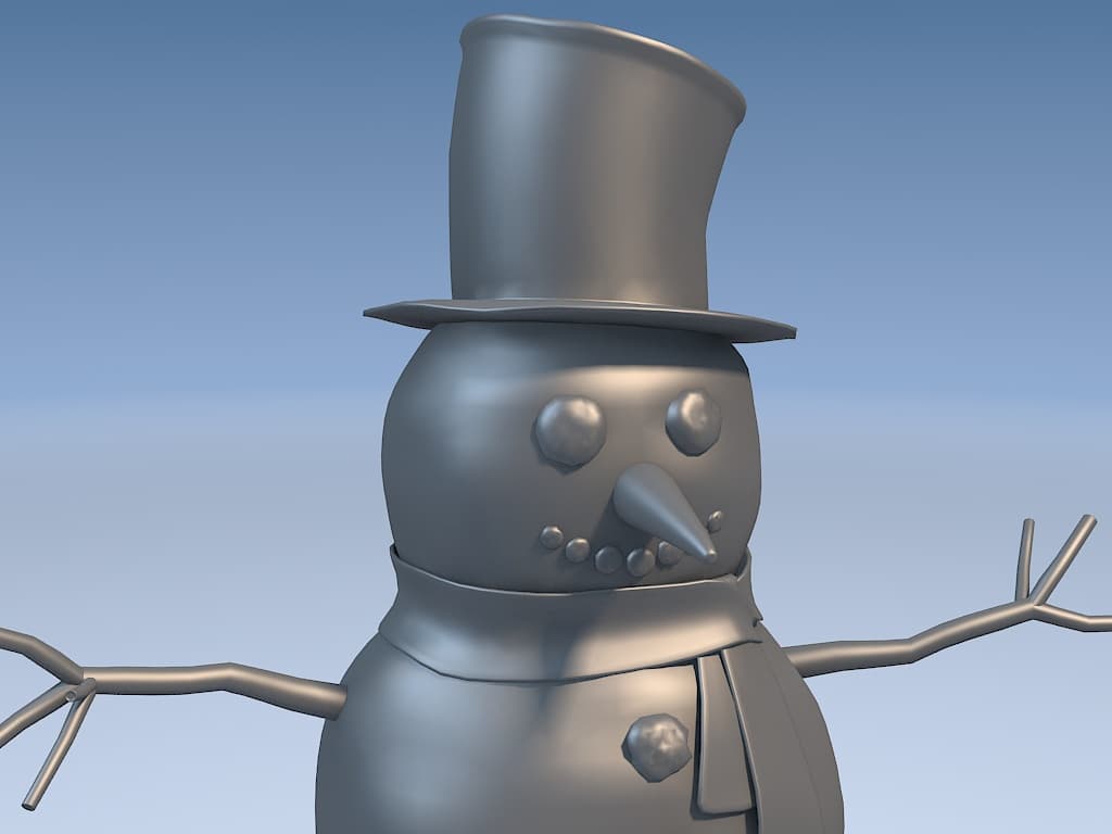 Snowman - 3D Model by SQUIR