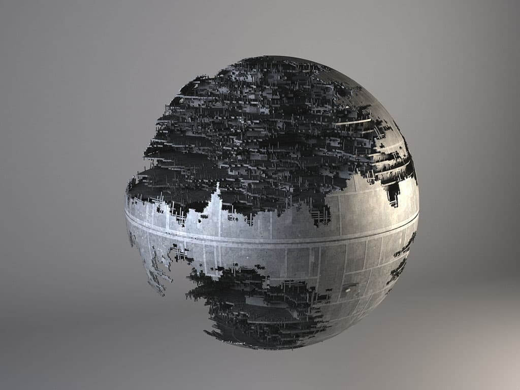 Star Wars Death Star (destroyed) 3D Model by SQUIR