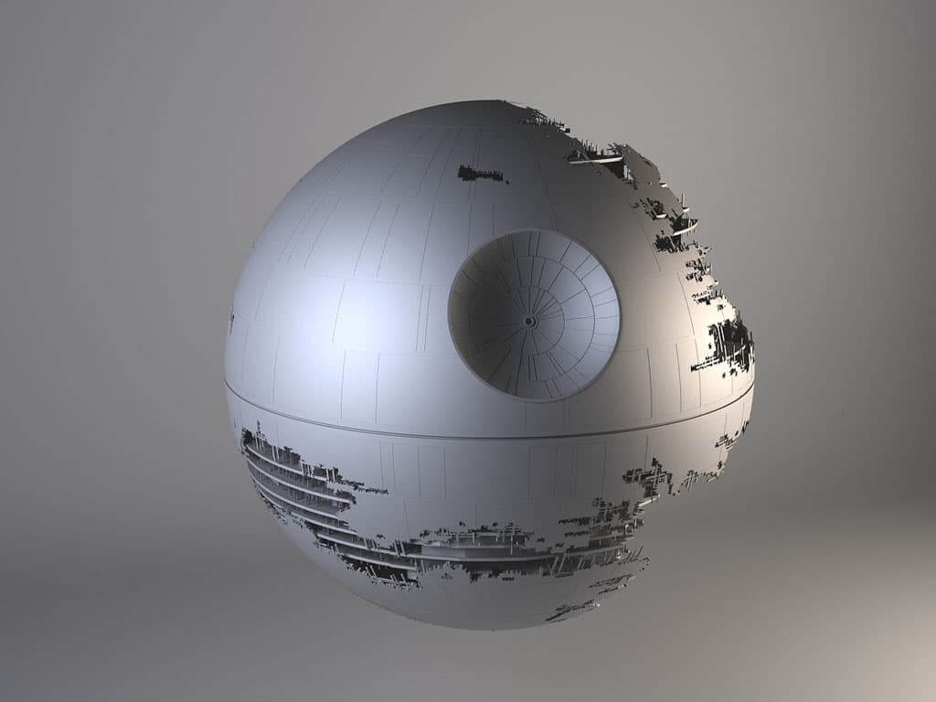 Star Wars Death Star (destroyed) 3D Model by SQUIR