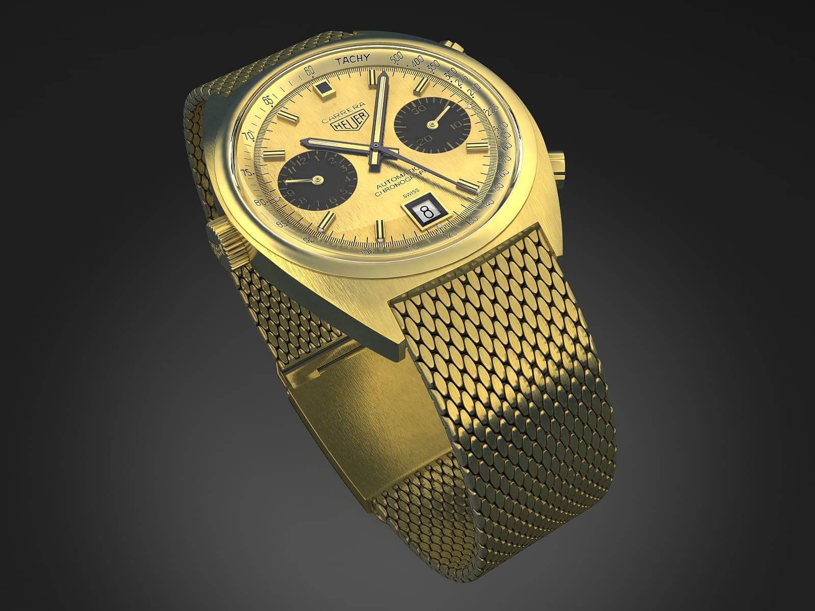 heuer carrera 1158 chn