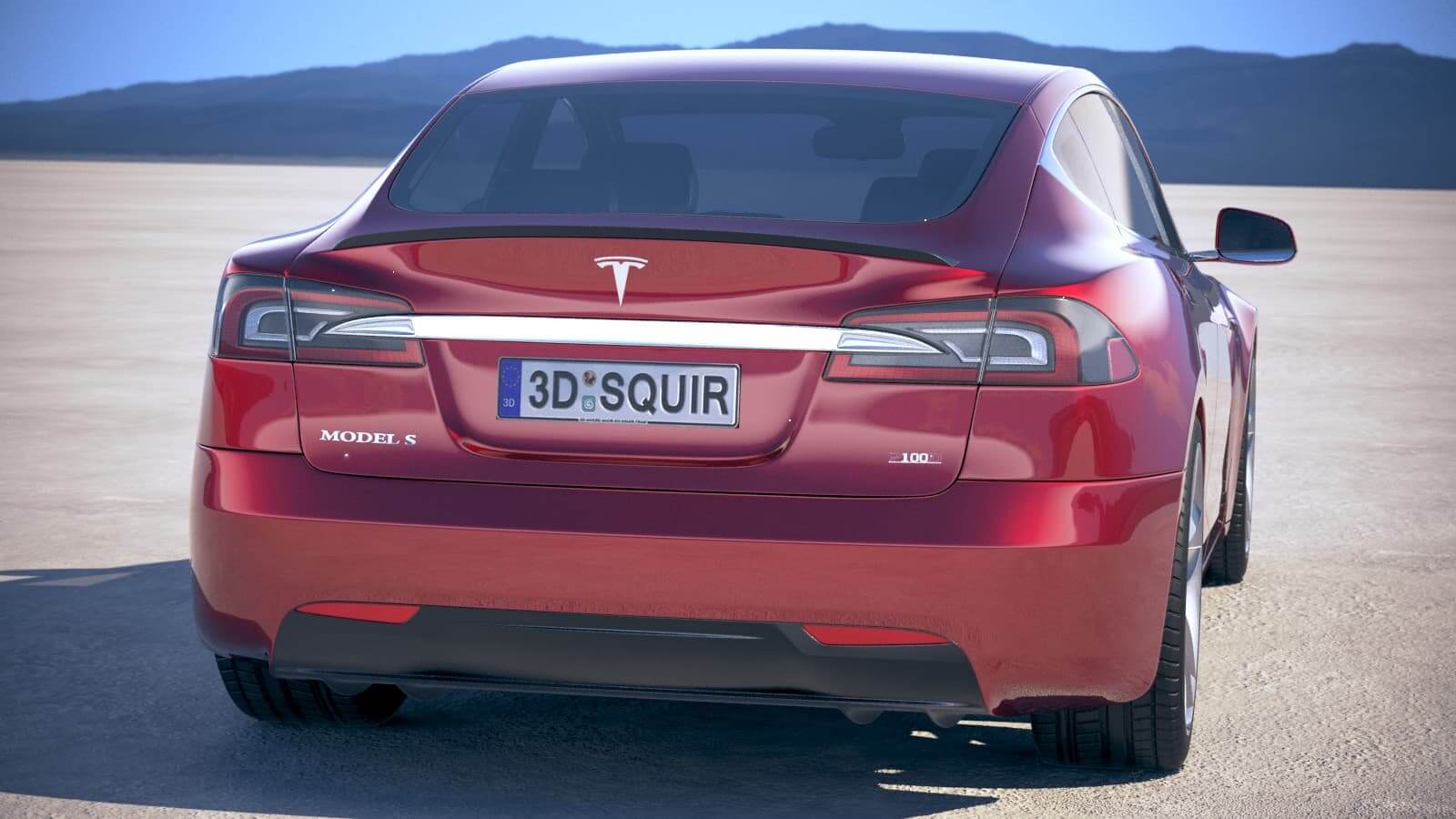 Tesla Model S P100d 2018 3d Model