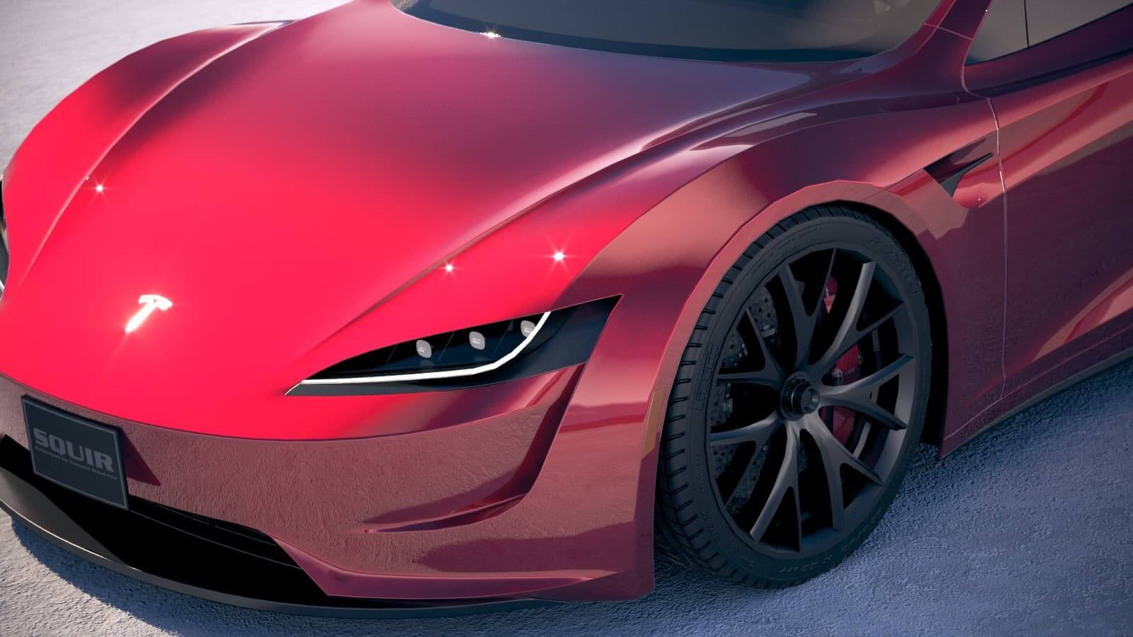 Tesla Roadster 2020 3d Model