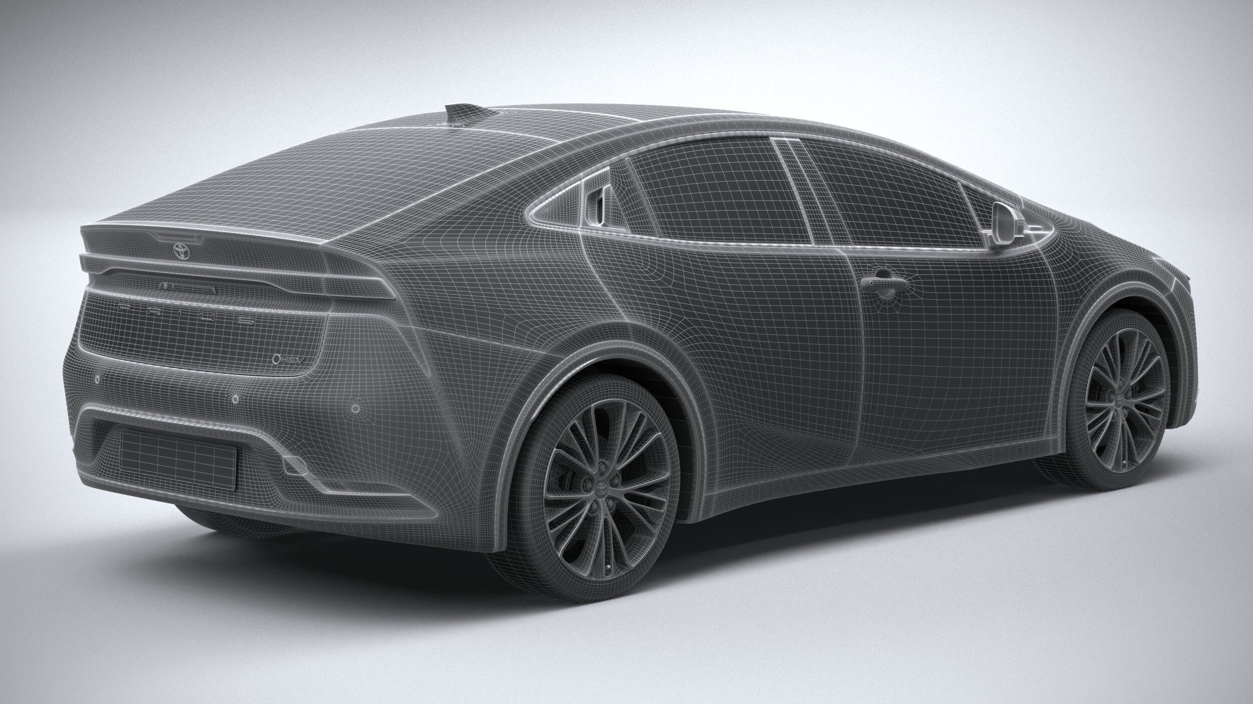 Prius Render Toyota Prius 2024 - 3D Model by SQUIR
