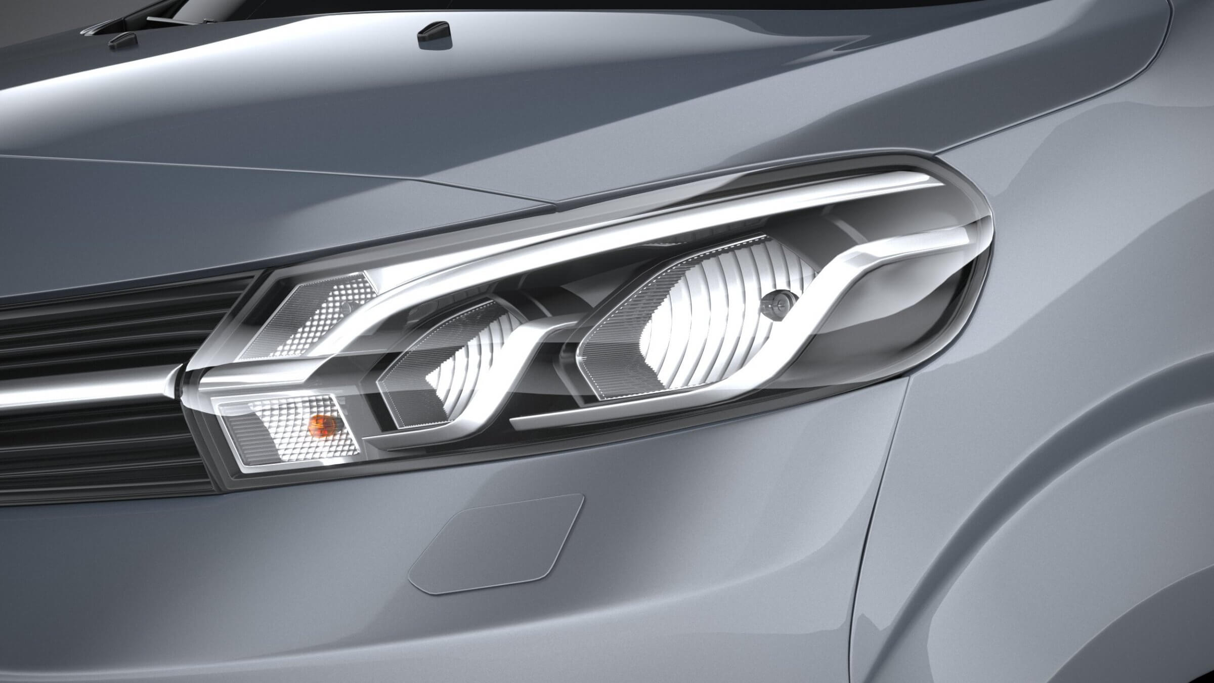 OMAC Protezione Paraurti Posteriore In Acciaio Inox Per Toyota Proace Verso L3 (2016-2023) - Cromo Scuro