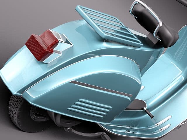 Old Vespa 3d модель