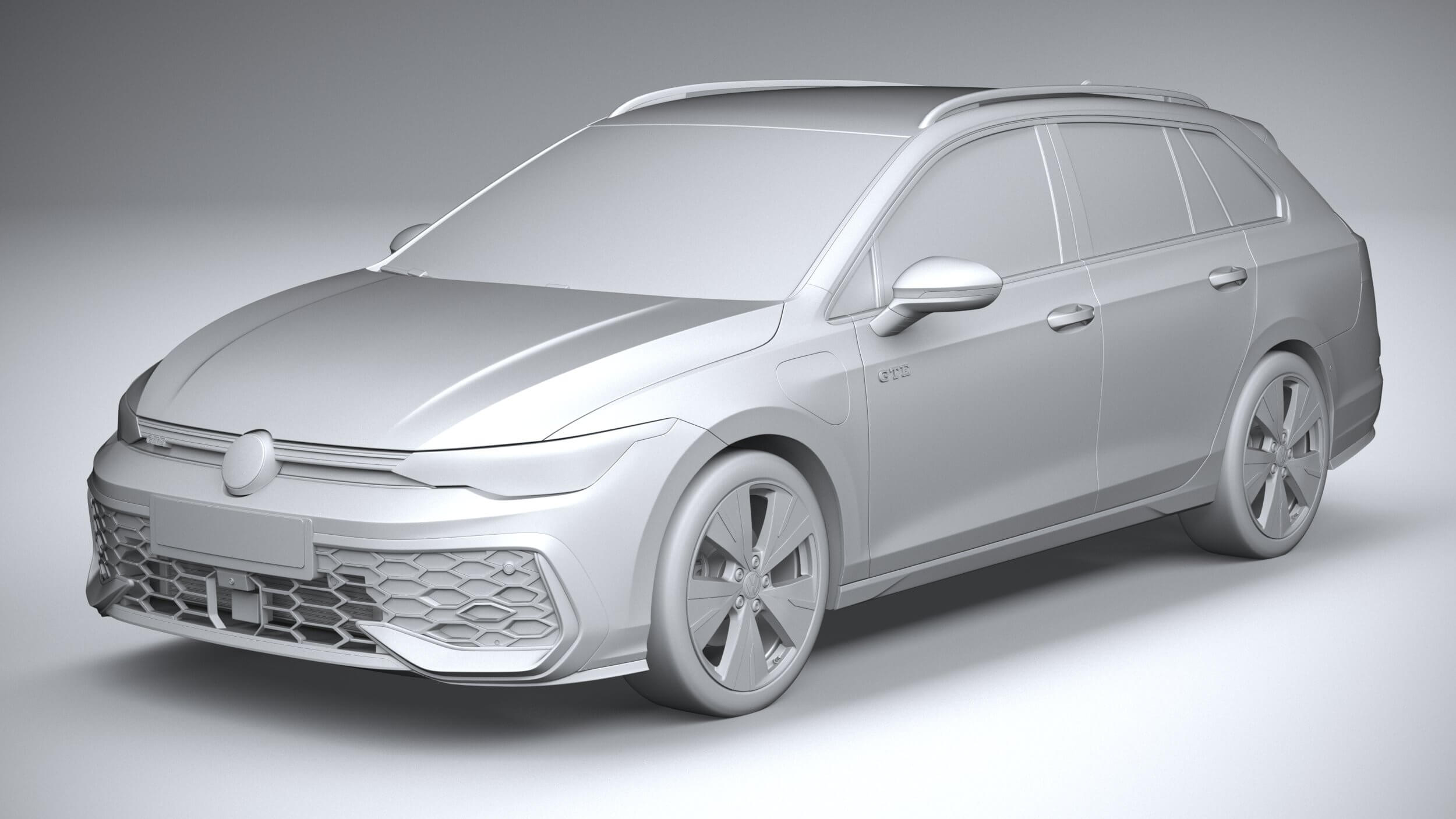 Volkswagen Golf GTE Variant 2024 - 3D Model by SQUIR