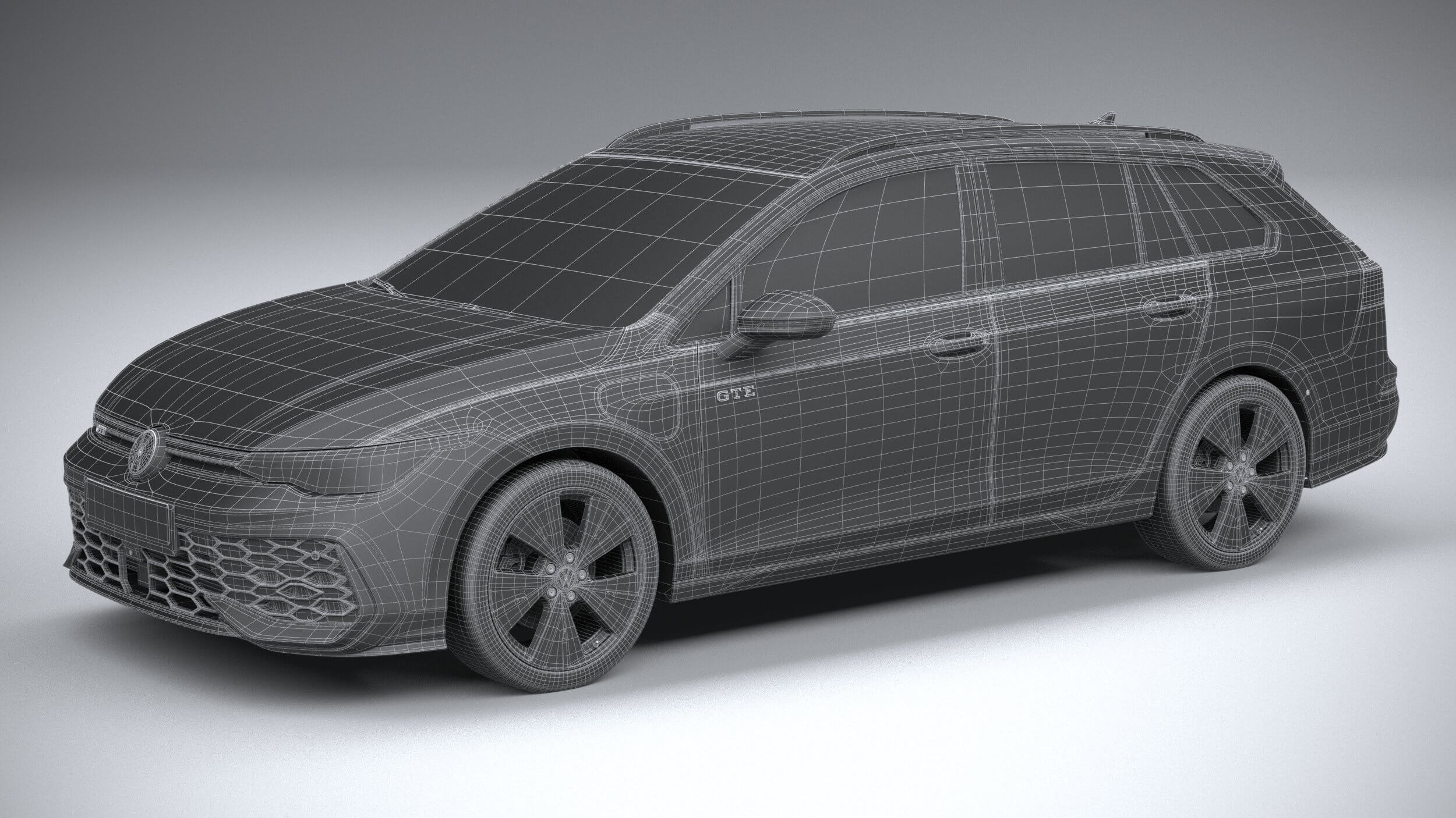 Volkswagen Golf GTE Variant 2024 - 3D Model by SQUIR