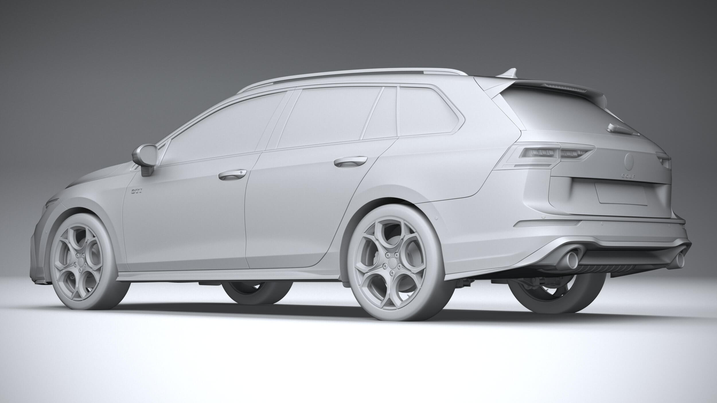 Volkswagen Golf GTI Variant 2024 - 3D Model by SQUIR
