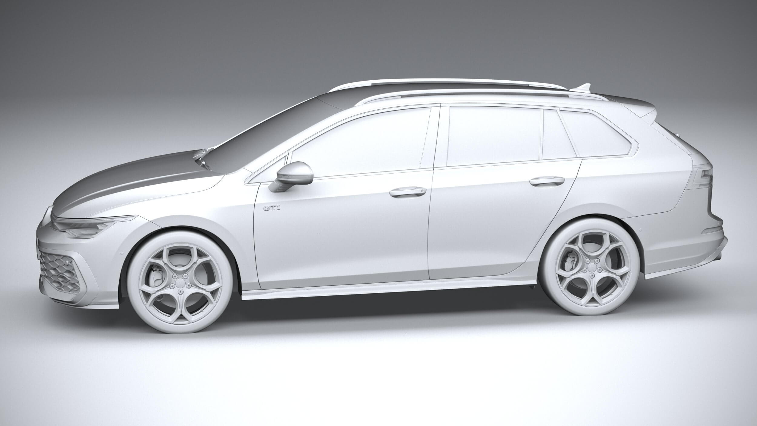 Volkswagen Golf GTI Variant 2024 - 3D Model by SQUIR