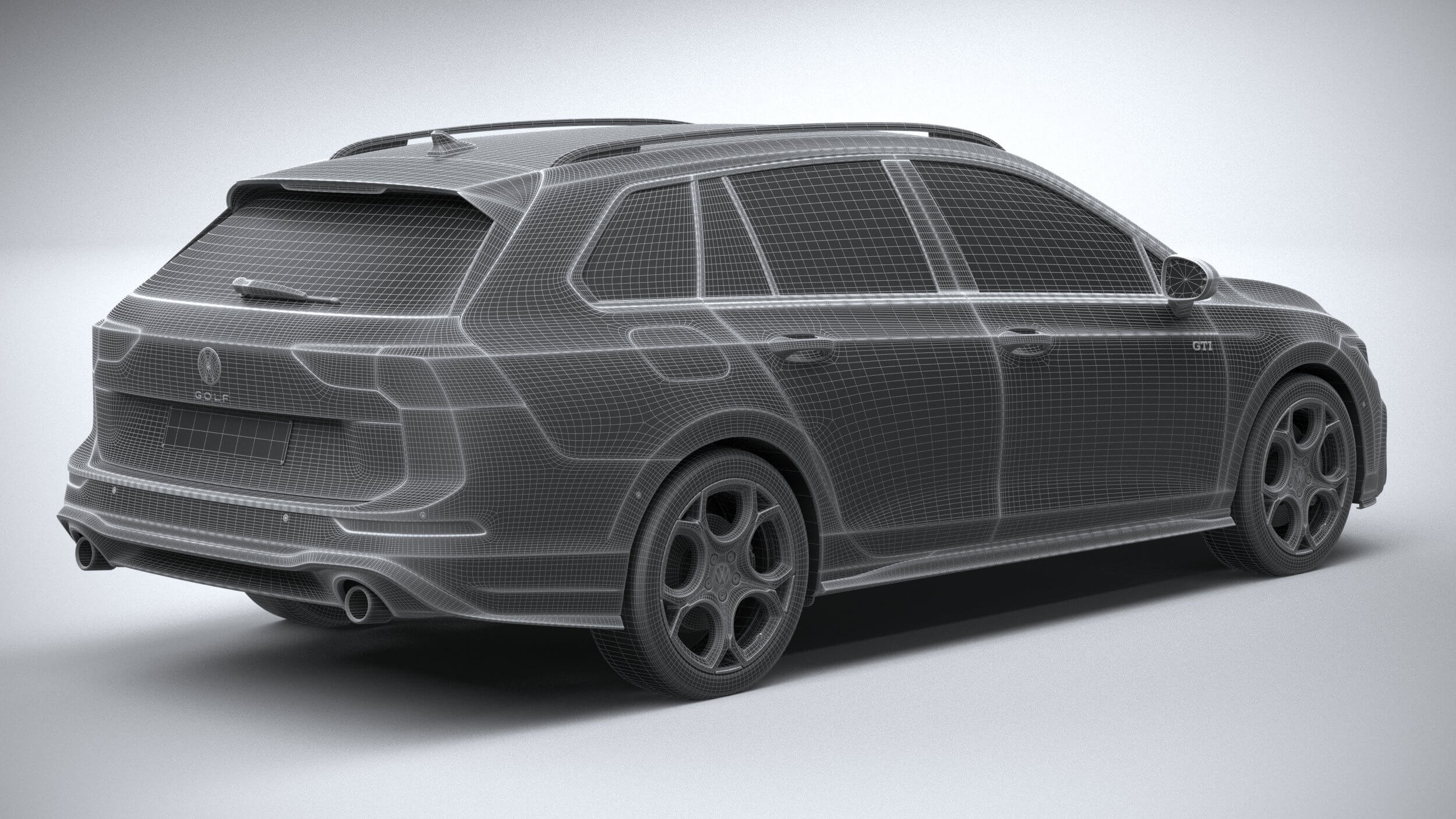 Volkswagen Golf GTI Variant 2024 - 3D Model by SQUIR