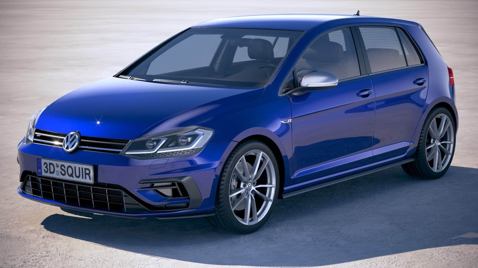 Volkswagen Golf R 2018 - 3D Model by SQUIR
