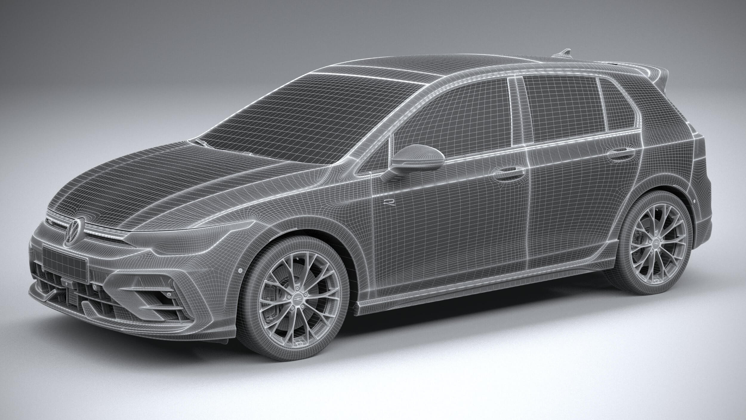 Volkswagen Golf R 2025 - 3D Model by SQUIR