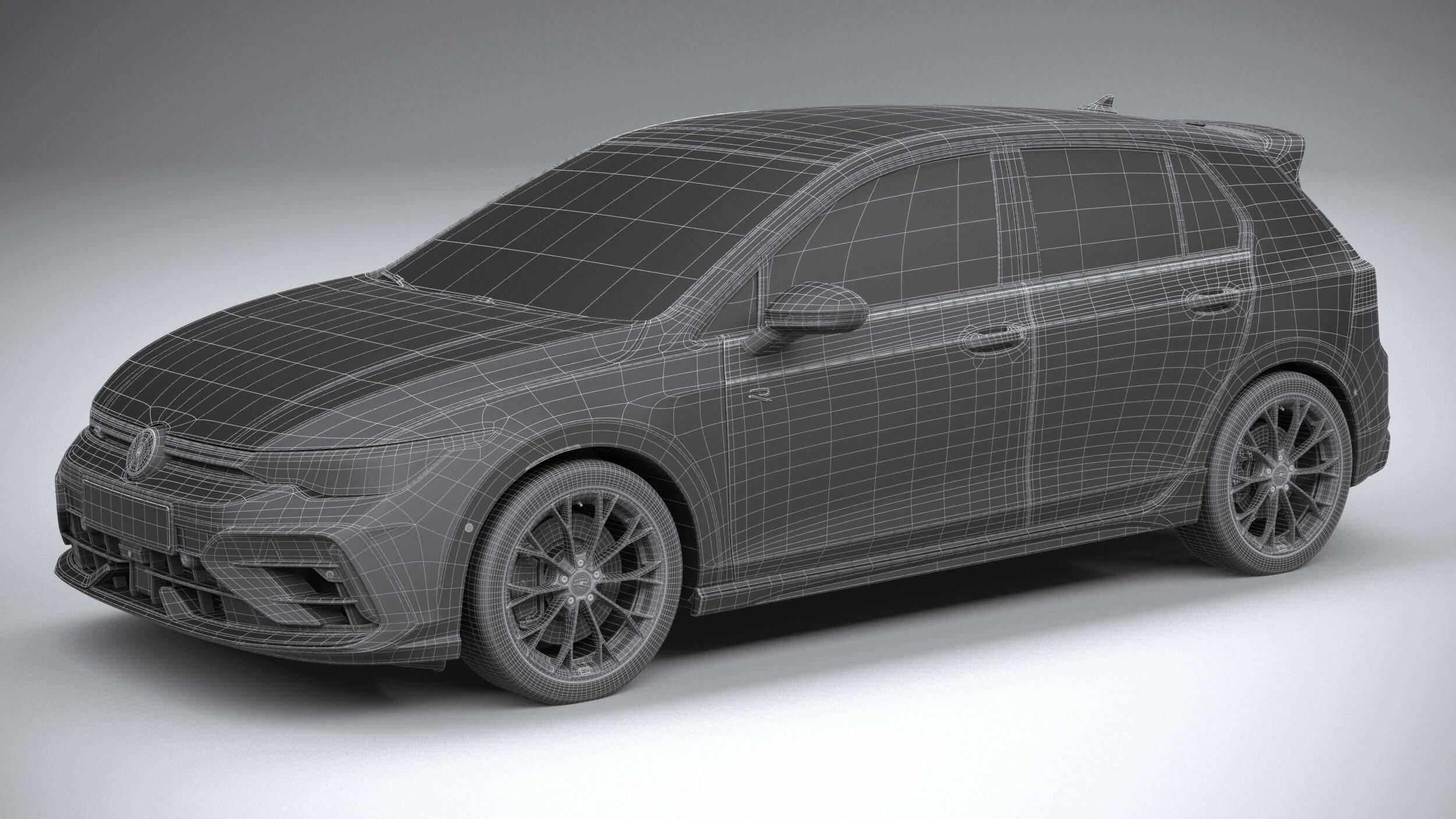 Volkswagen Golf R 2025 - 3D Model by SQUIR