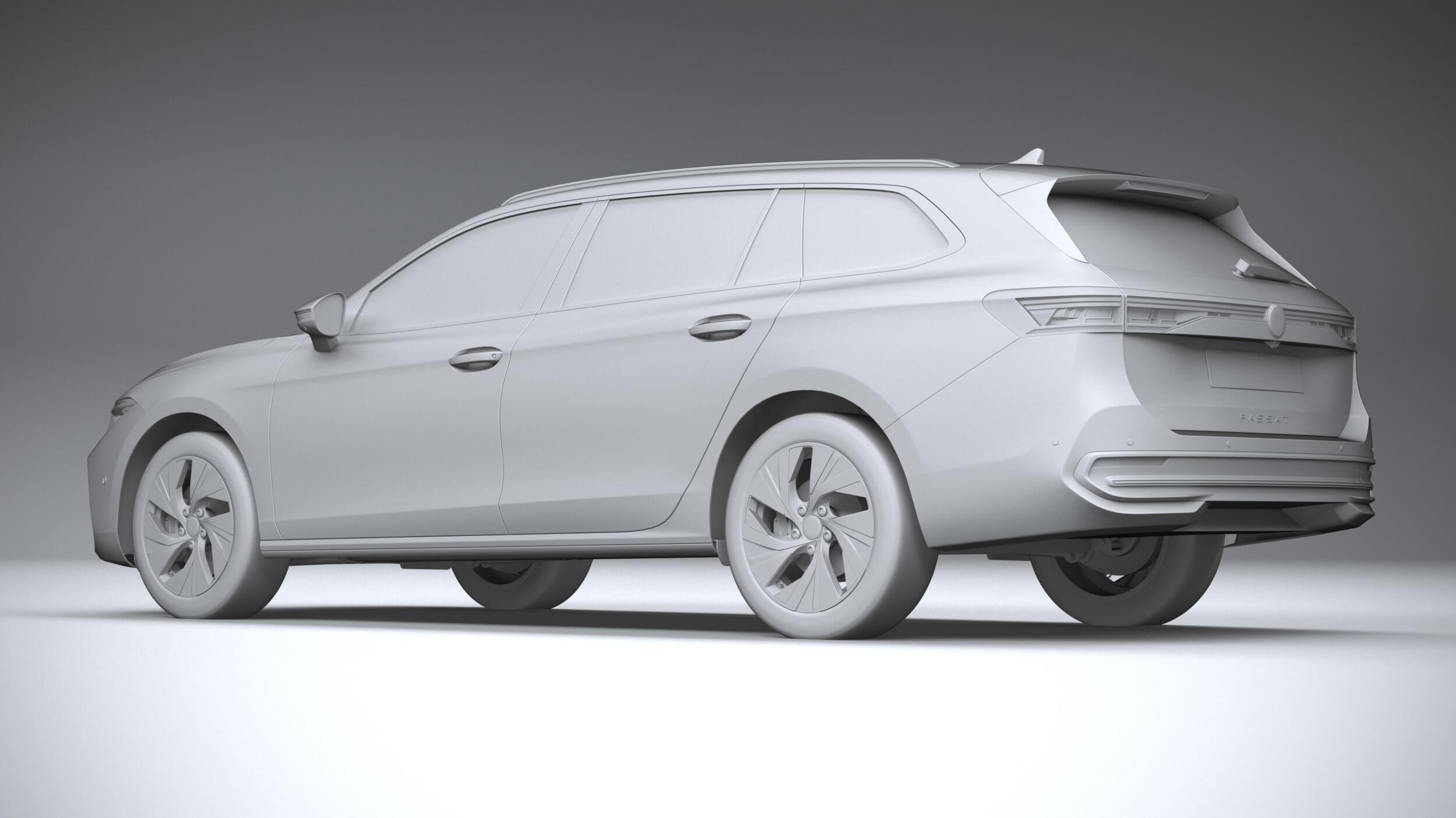 Volkswagen Passat Variant Business 2024 - 3D Model by SQUIR