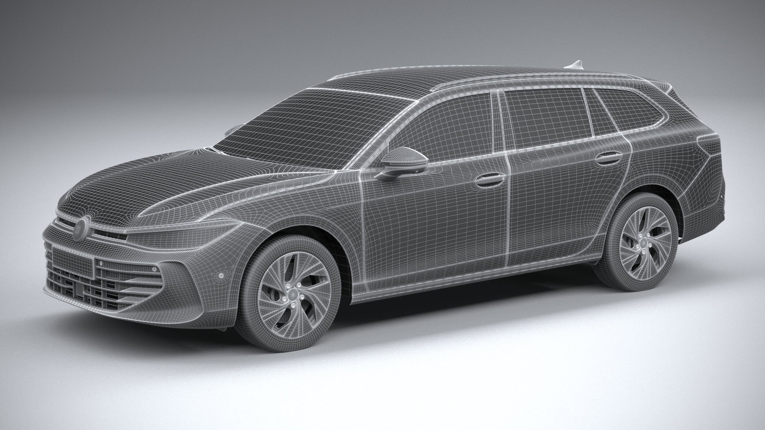 Volkswagen Passat Variant Business 2024 - 3D Model by SQUIR