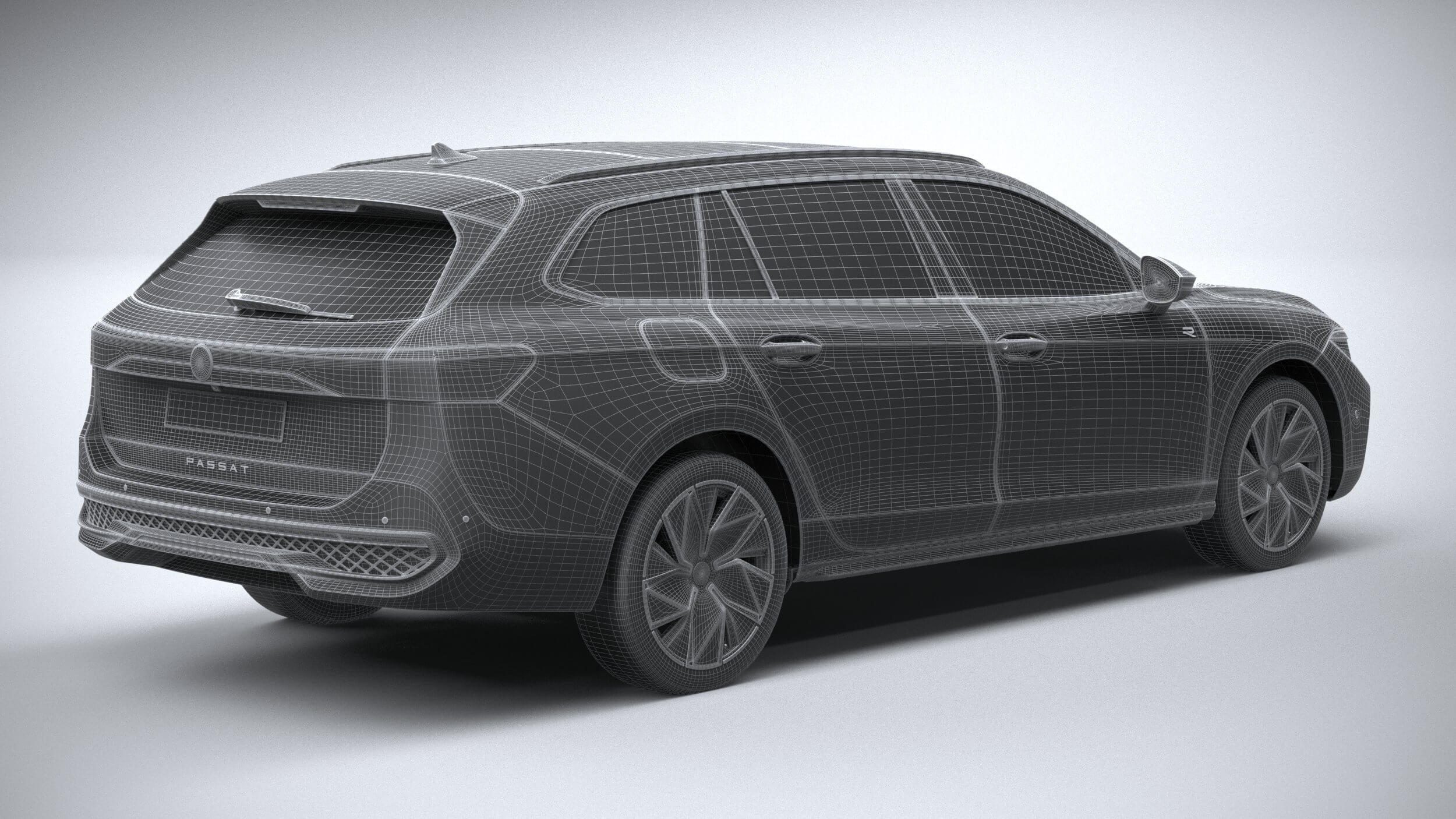 Volkswagen Passat Variant R 2024 - 3D Model by SQUIR