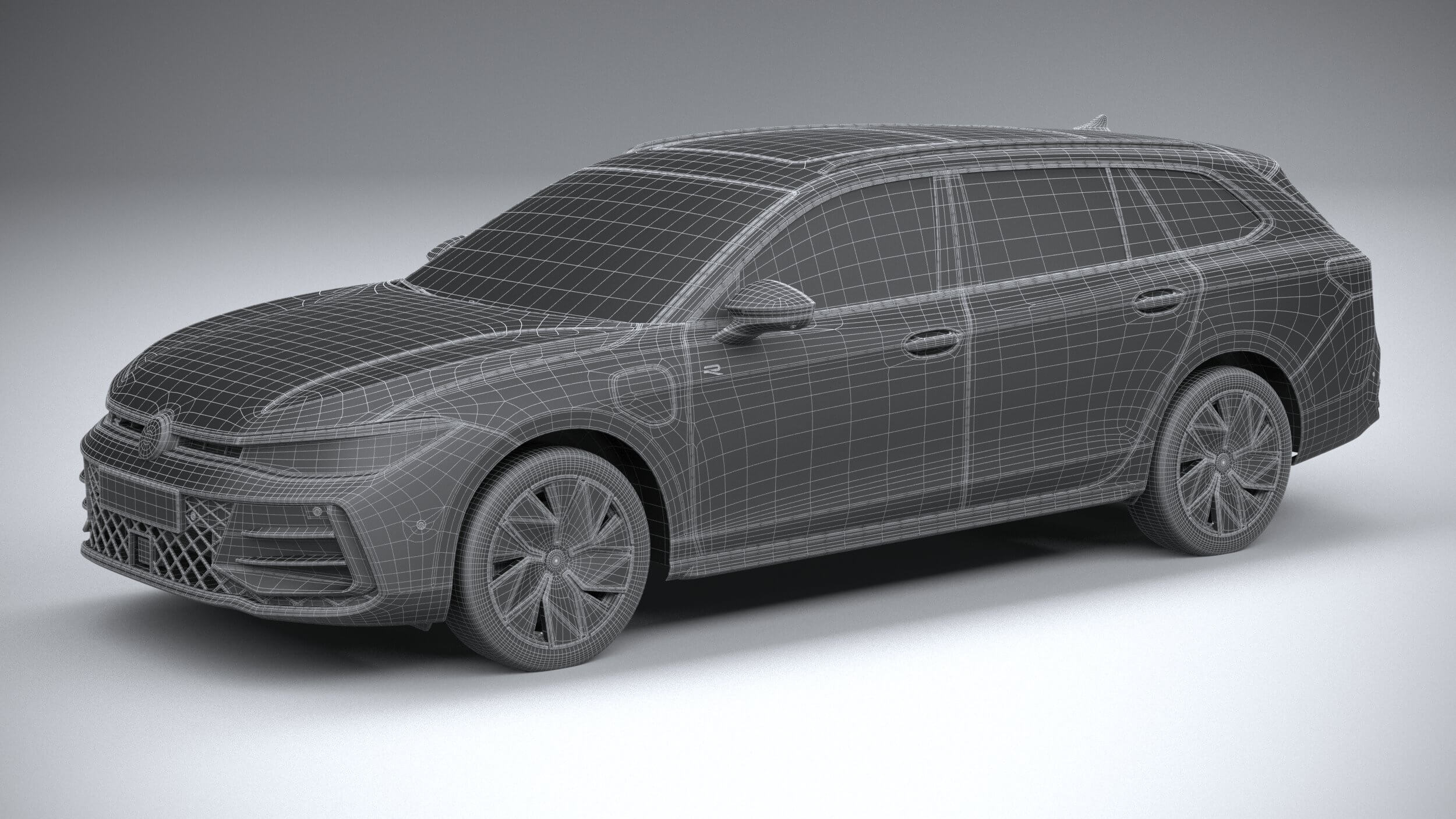 Volkswagen Passat Variant R 2024 - 3D Model by SQUIR