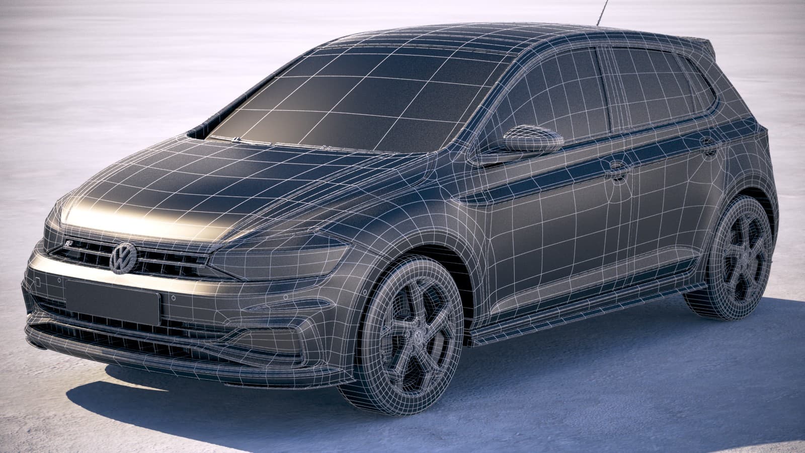 Volkswagen Polo R-line 2018 3D Model by SQUIR