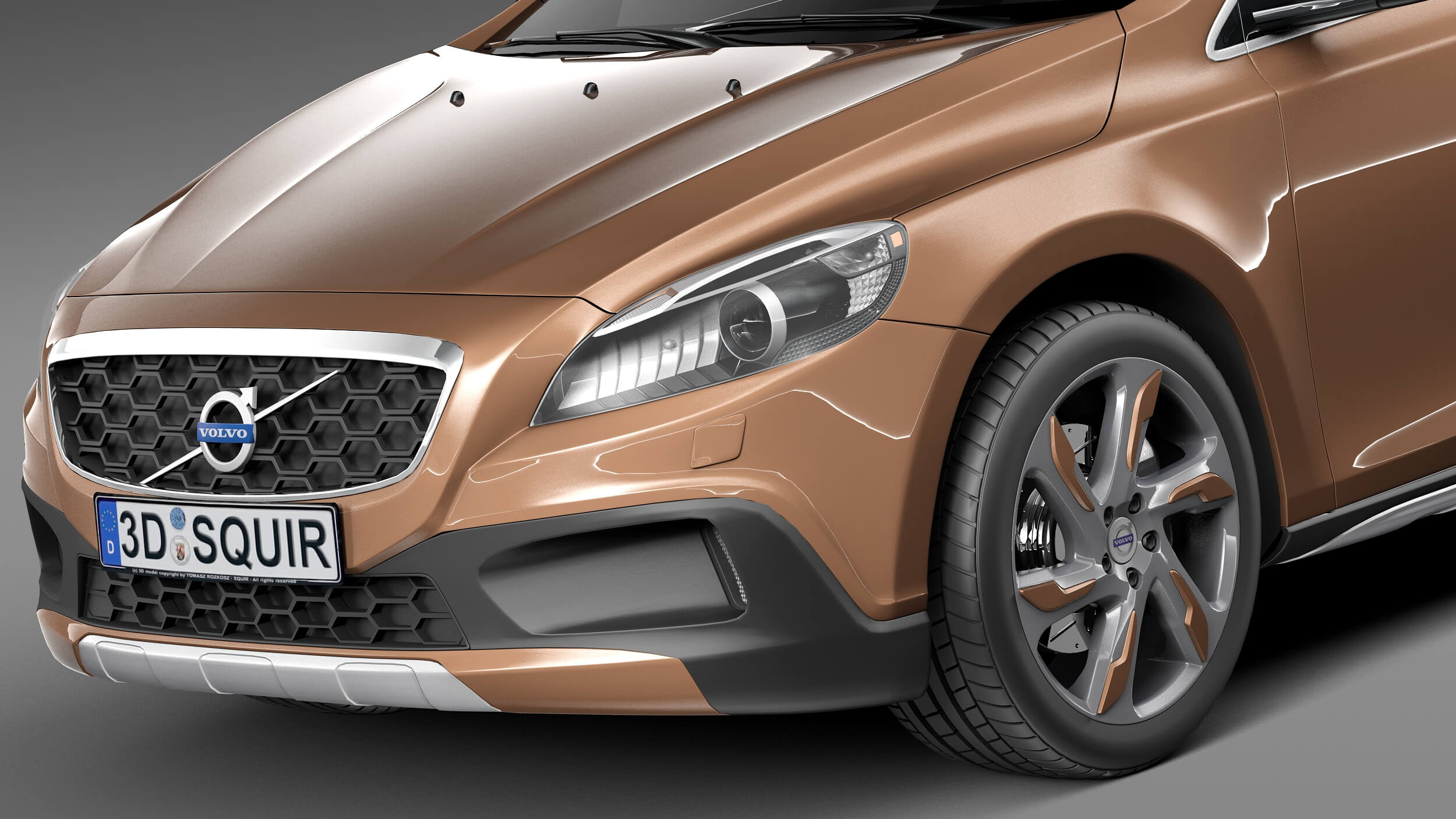 Volvo V40 CrossCountry 2013 - 3D Model by SQUIR