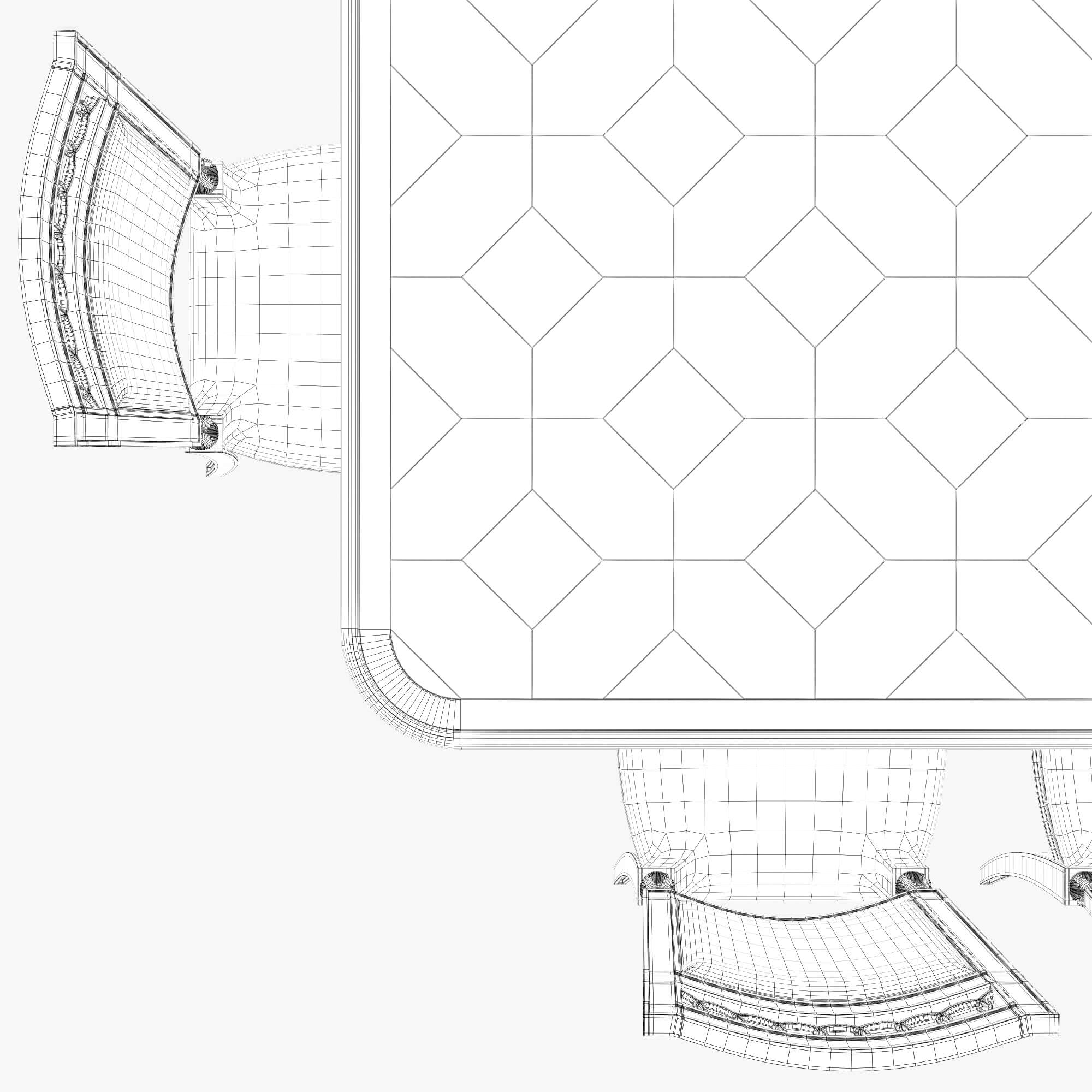 A.r.t. Furniture Dining Set 001 3D Model by sta_84