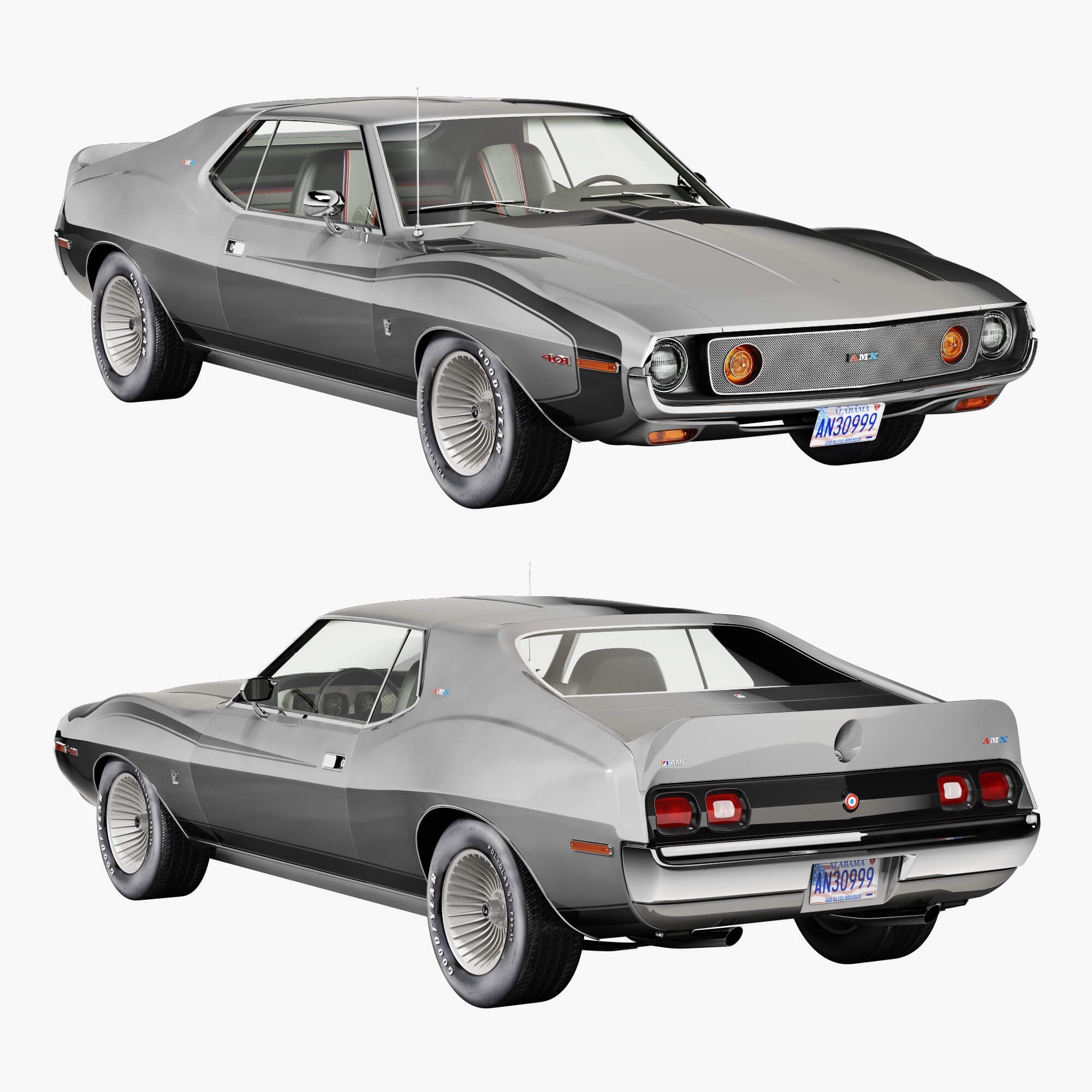 AMC Amx Pierre Cardin 1973 3D Model by sta_84