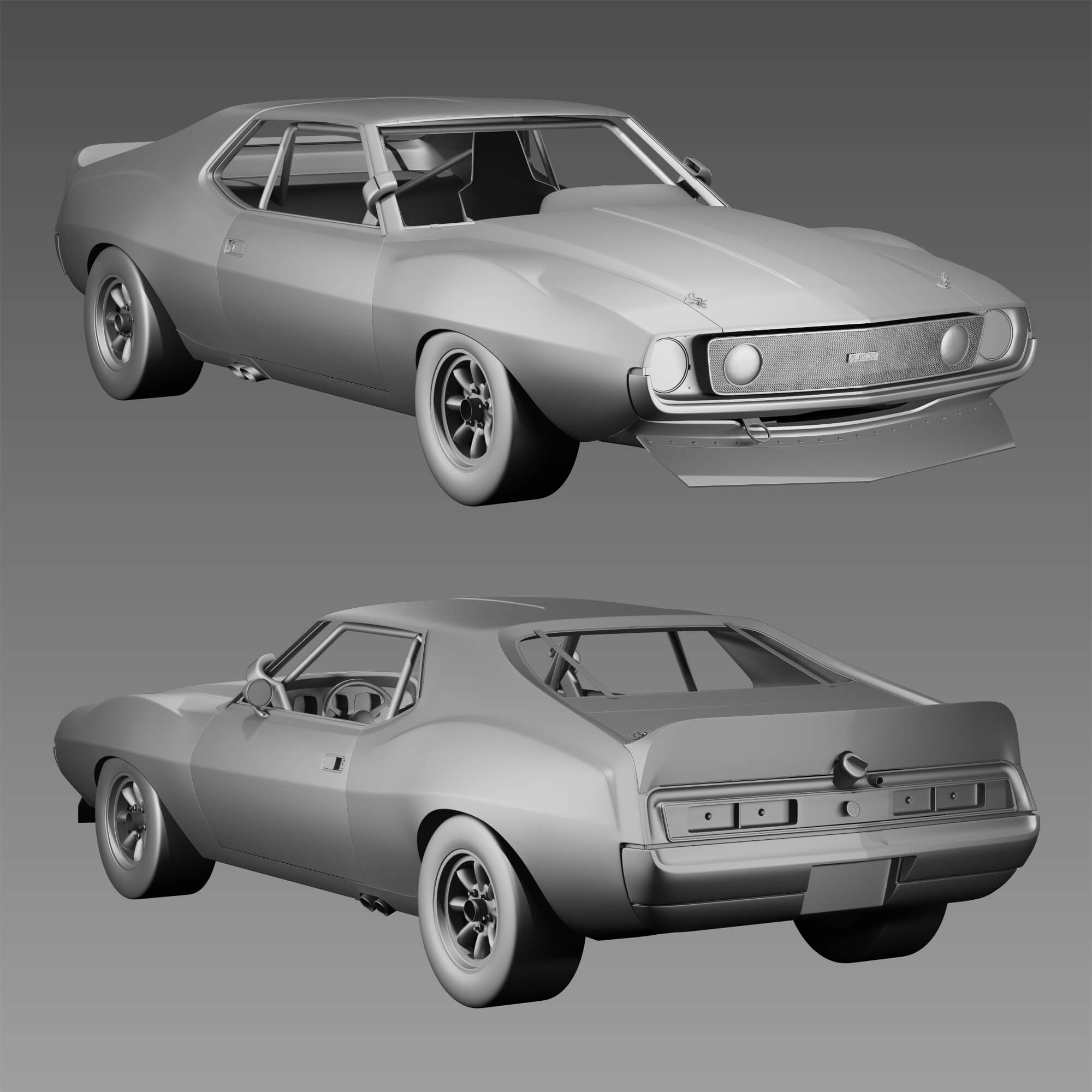AMC Javelin Sunoco 3D Model by sta_84