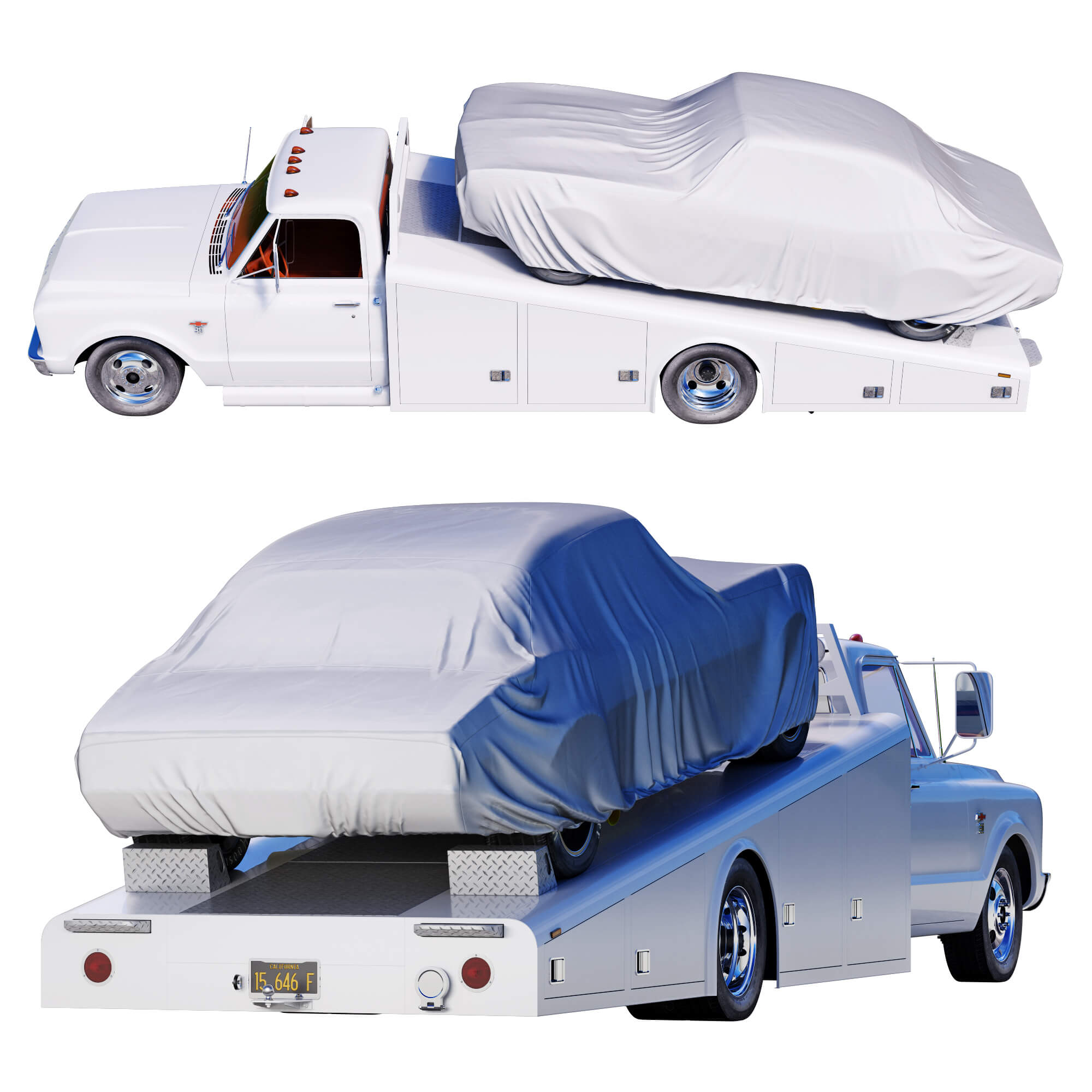 Chevrolet C30 1967 Ramp Truck - 3D Model by sta_84