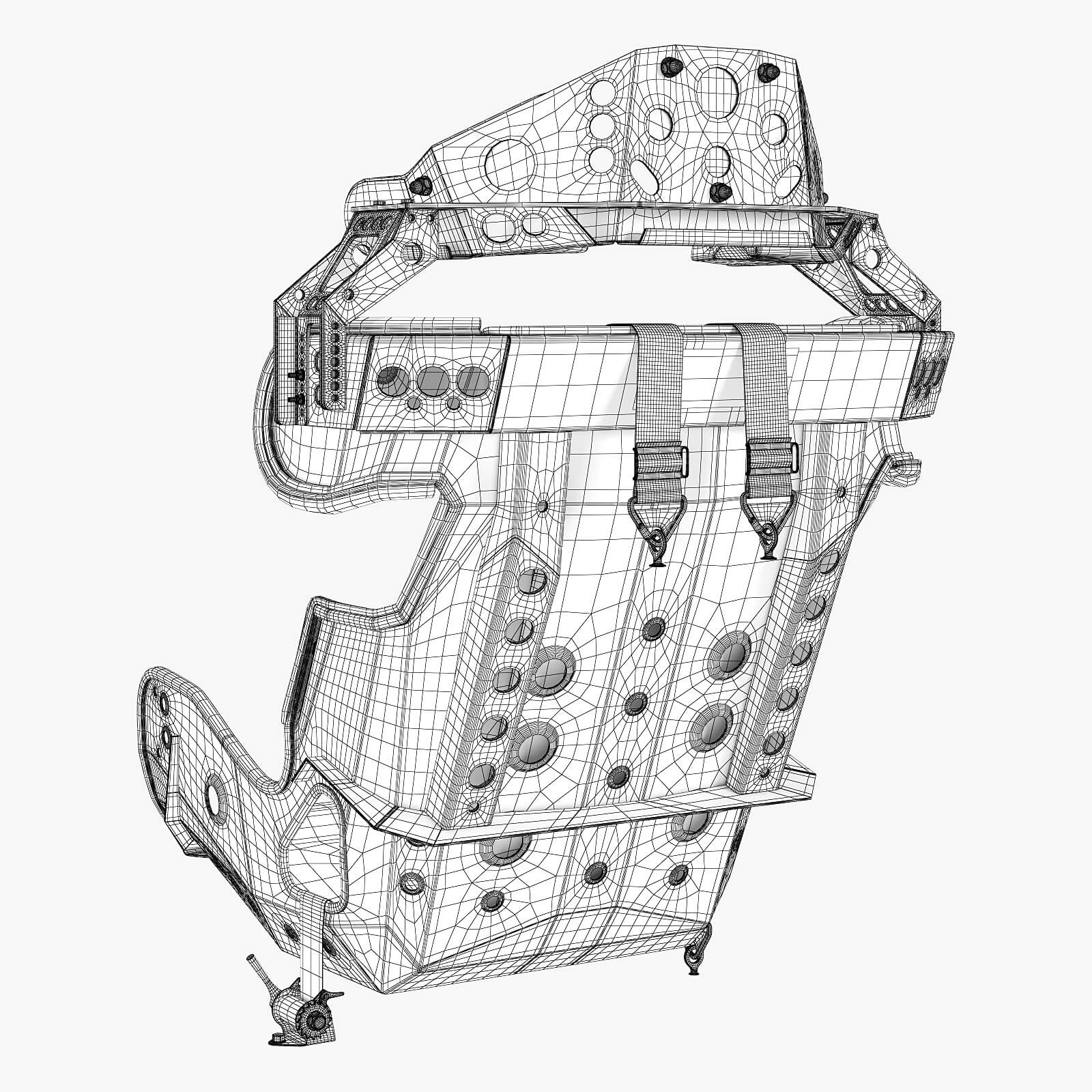 Kirkey Containment Racing Seat - 3D Model by sta_84