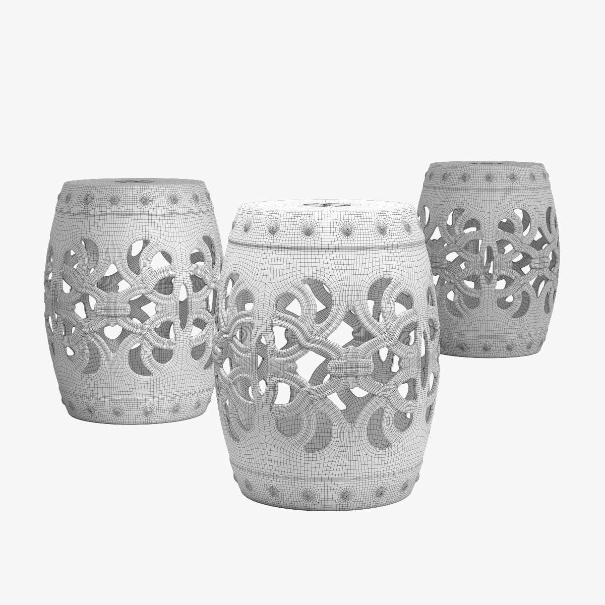 Mercury Row Donofrio Garden Stool 3D Model by sta_84