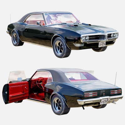 Pontiac Rendering Pontiac Firebird 1968 - 3D Model by sta_84
