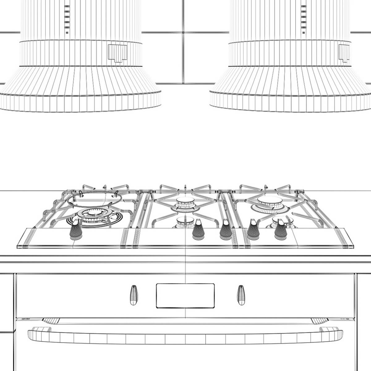 Scavolini Diesel Social Kitchen Type 002 3D Model by sta_84