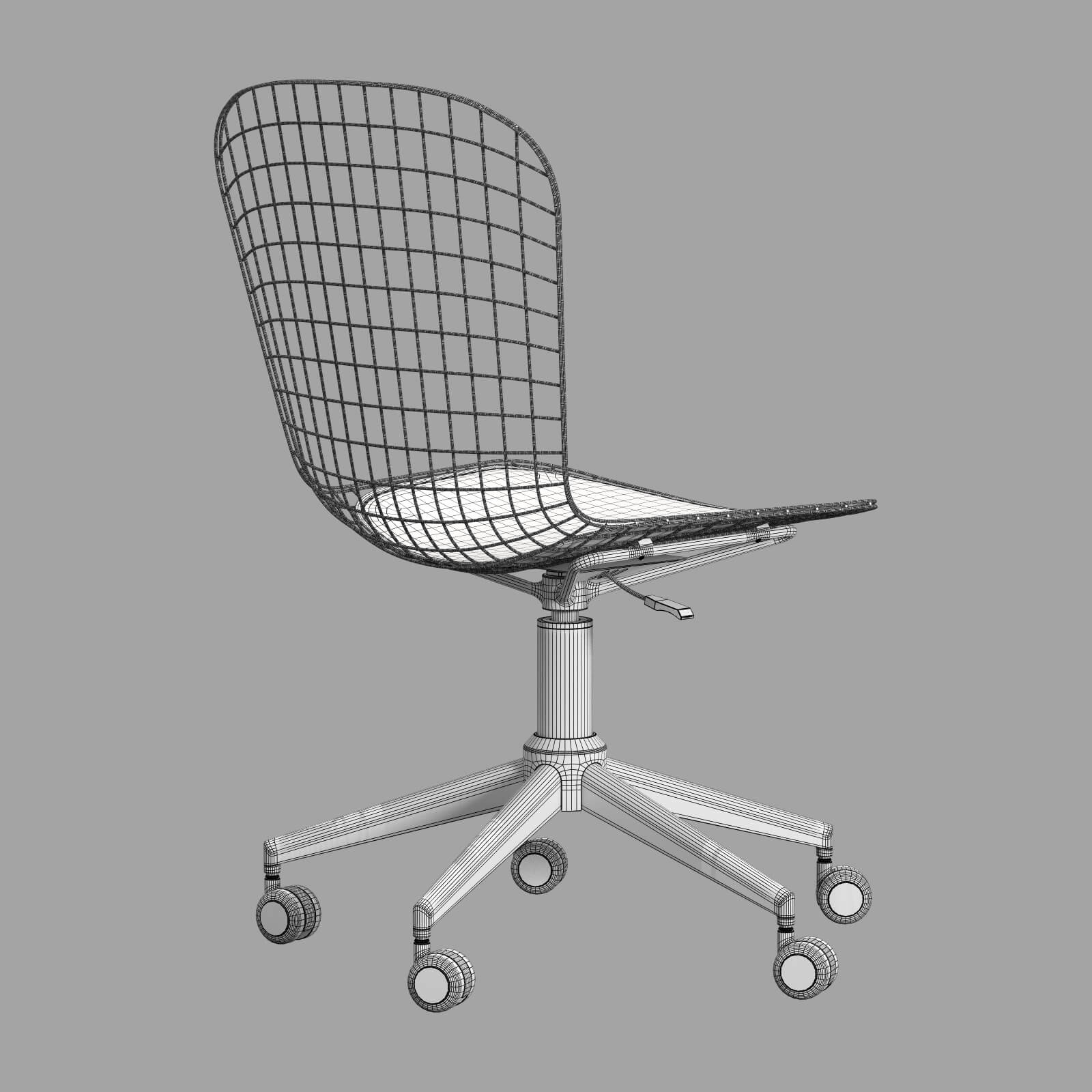 Zuo Wire Office Chair 3D Model by sta_84