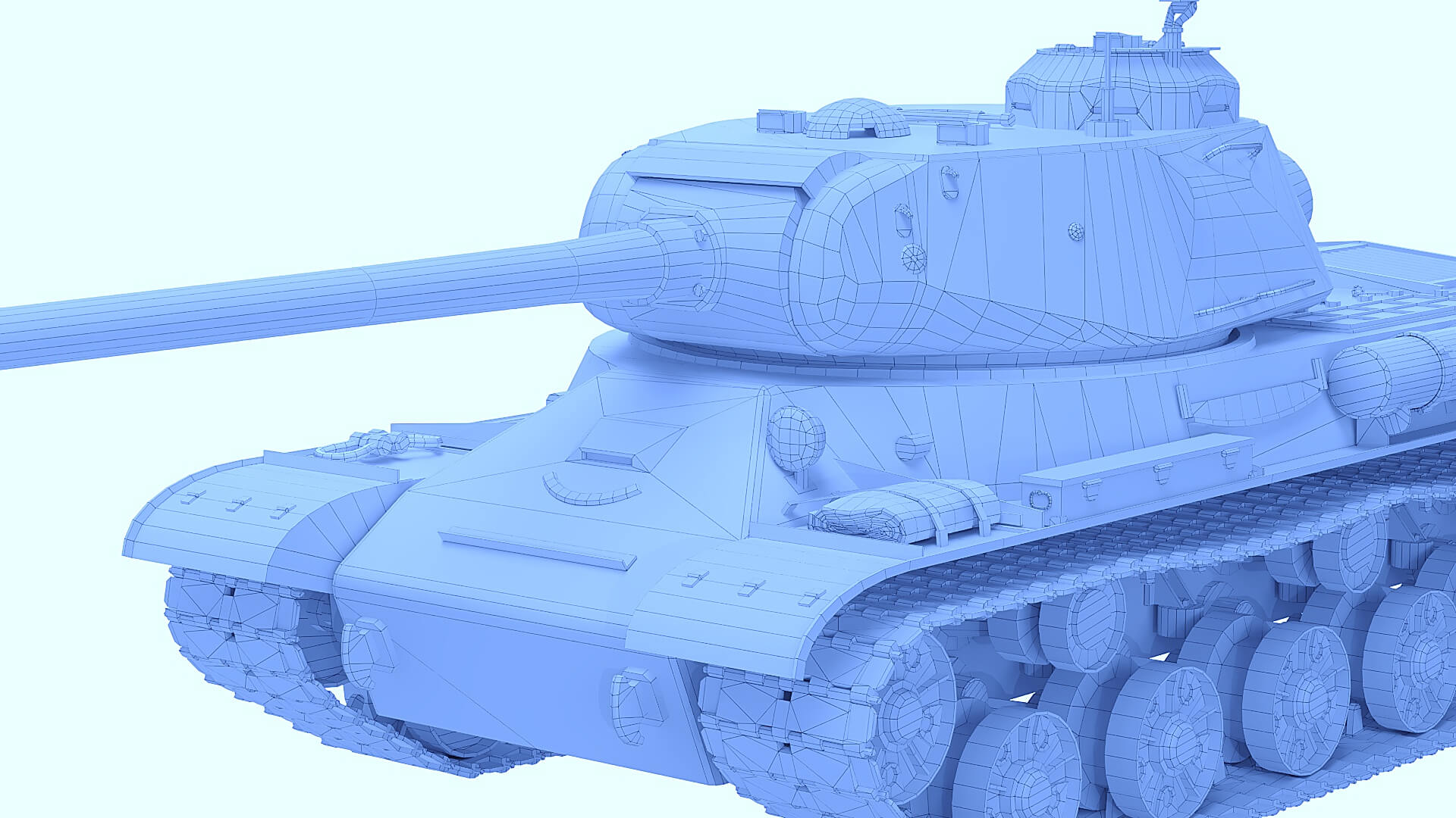 IS-2 Tank 3D Model by Stalker2025