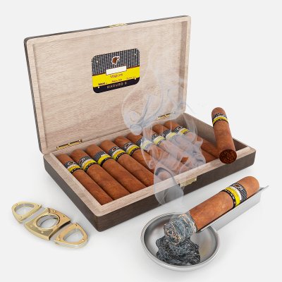 Cigars and Wood Box