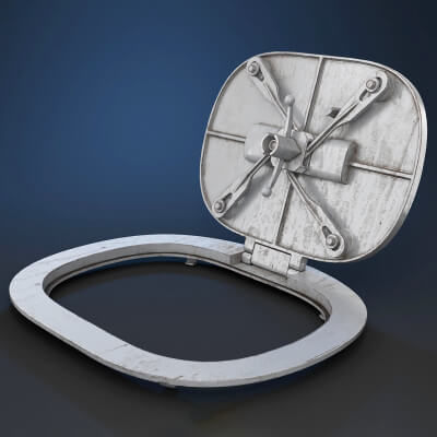 Deck Hatch Props - Daz Content by Stb3D