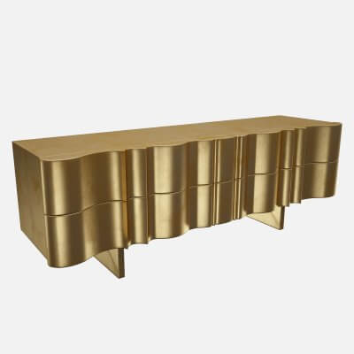 Golden TV Console