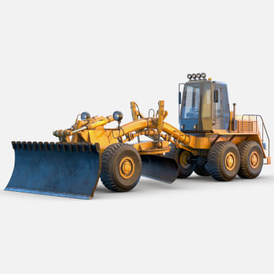 Grader PBR 3D Model