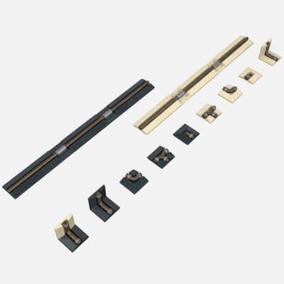 Interior Sci-Fi Small Brass Tubes PBR