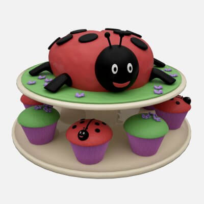 Ladybug Cake