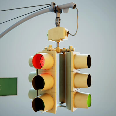 New York Traffic Lights Props