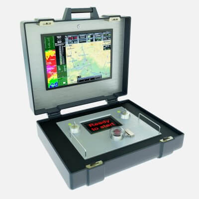 Nuclear Suitcase with Red Button